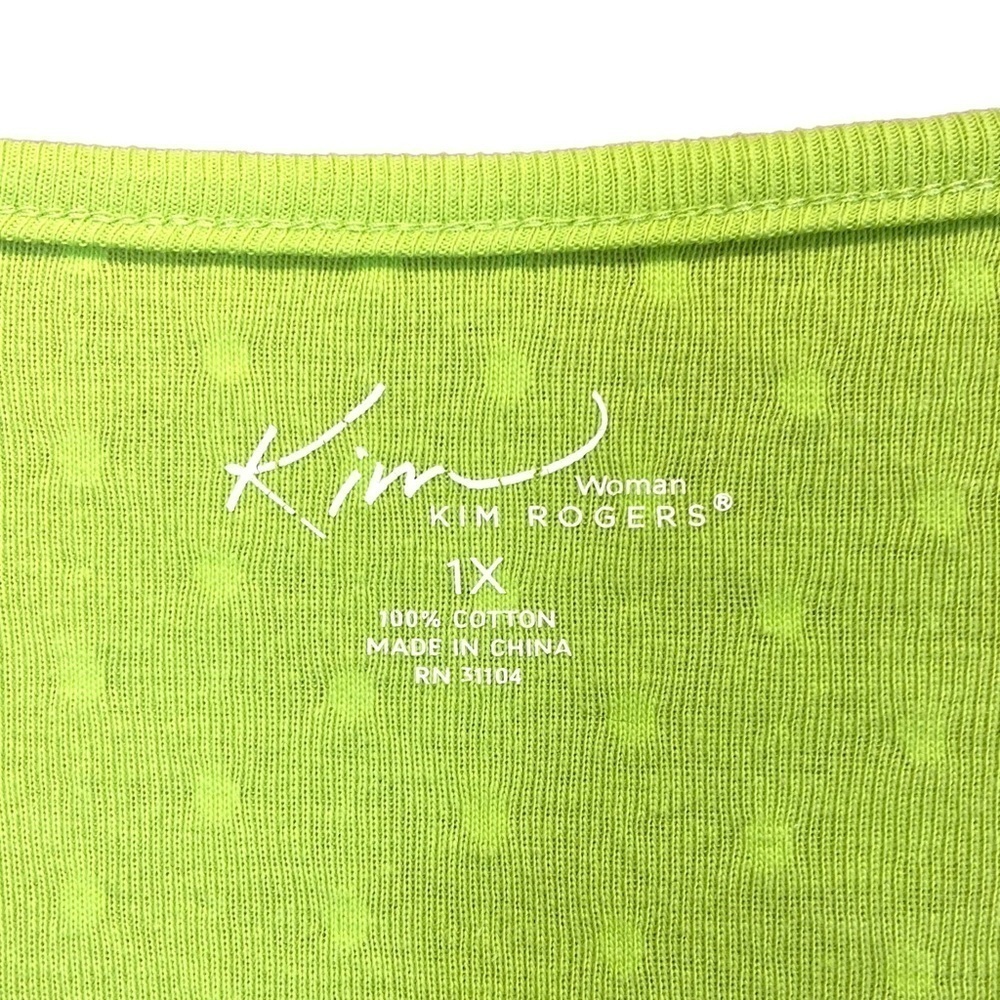 Kim Rogers 1X T top layered look removed tags to launder new never worn NWOT - Picture 4 of 8